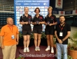 Latvijas komanda: no kreisās puses  I.Vēja, I.Jozepsone, A.Homiča, 07.09.14., ESP.